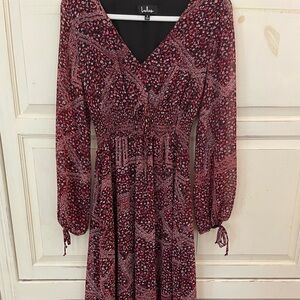 Anthropologie "Lulus" 3/4 Long Sleeve Dress